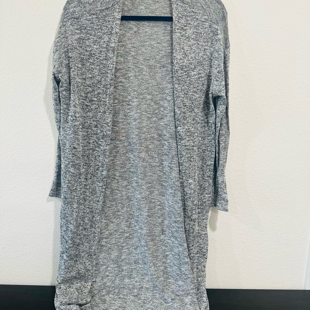 H&M Gray Open-Front Cardigan Sweater